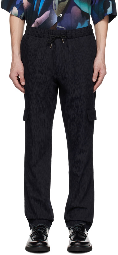 Photo: Paul Smith Navy Flap Pocket Trousers