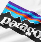 Patagonia - Responsibili-Tee P-6 Logo-Print Recycled Cotton-Blend Jersey T-Shirt - White