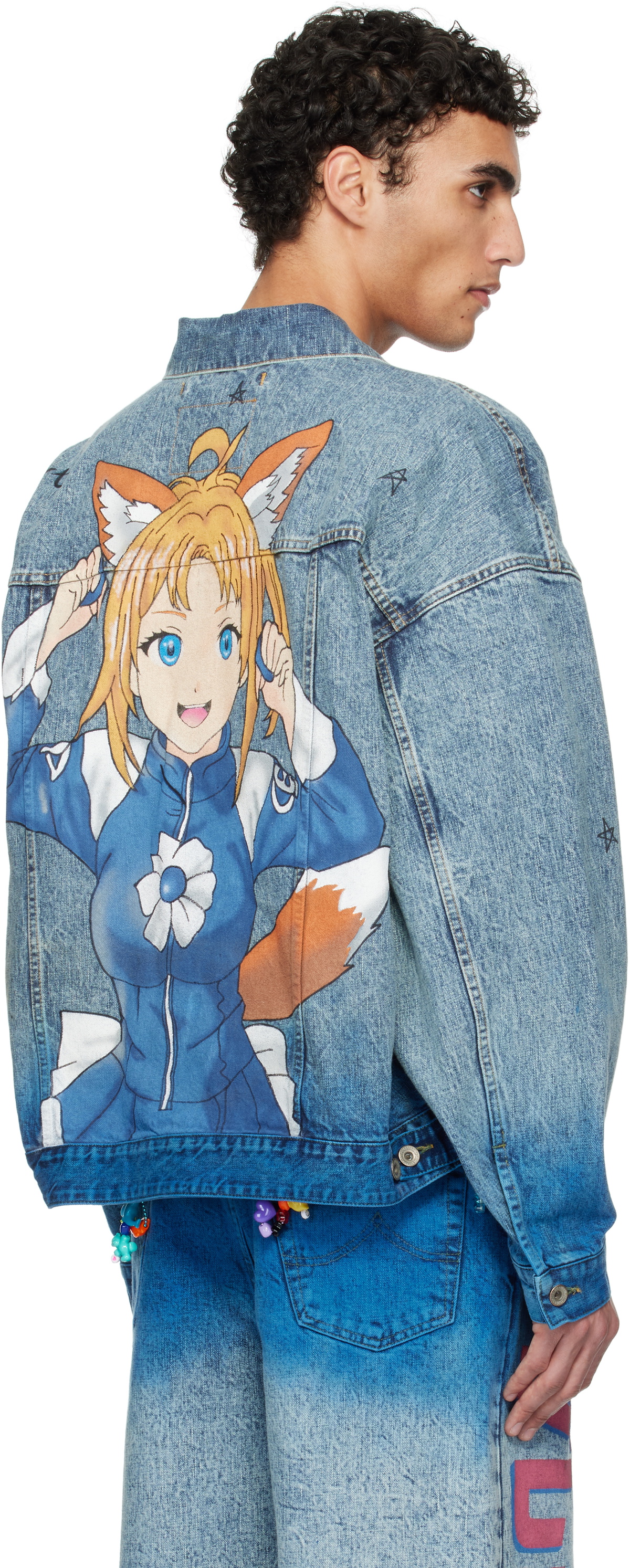 doublet/ダブレット】ANIME HAND-PAINTING DENIM JACKET