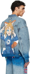 doublet Blue Anime Denim Jacket
