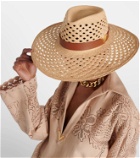 Valentino VGold raffia-effect Panama hat