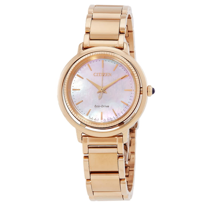 Photo: Citizen L Eco-Drive Mother of Pearl Dial Ladies Watch EM1103-86Y