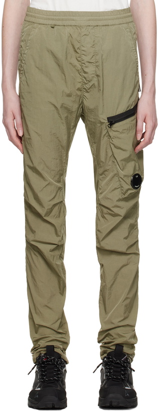 Photo: C.P. Company Khaki Chrome-R Lounge Pants