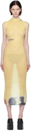 Eckhaus Latta Yellow Composition Midi Dress
