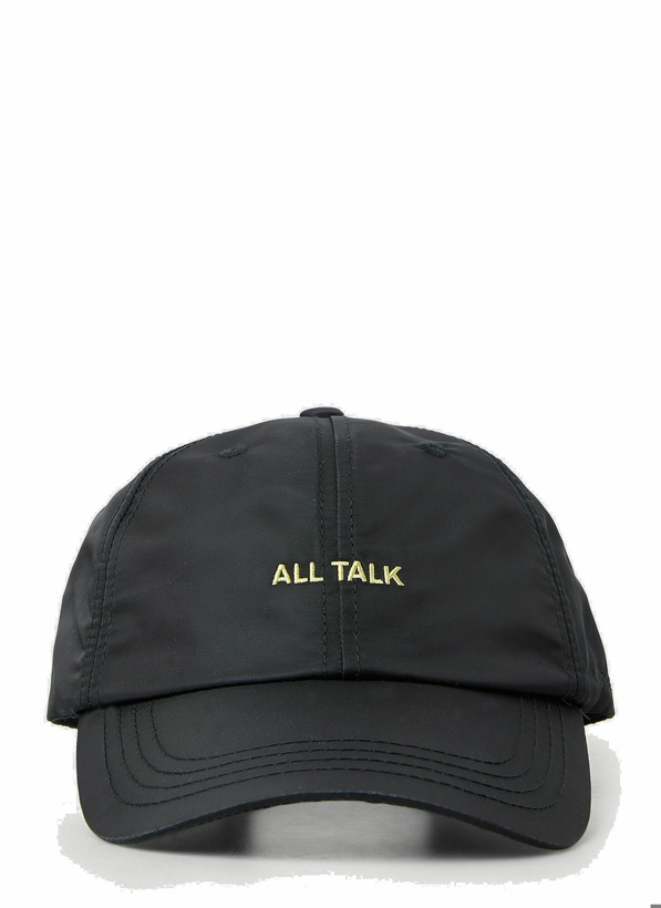 Photo: All Talk Baseball Cap in Black