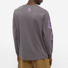 Billionaire Boys Club Men's Long Sleeve Repeat Astro Gradient T-Shirt in Grey