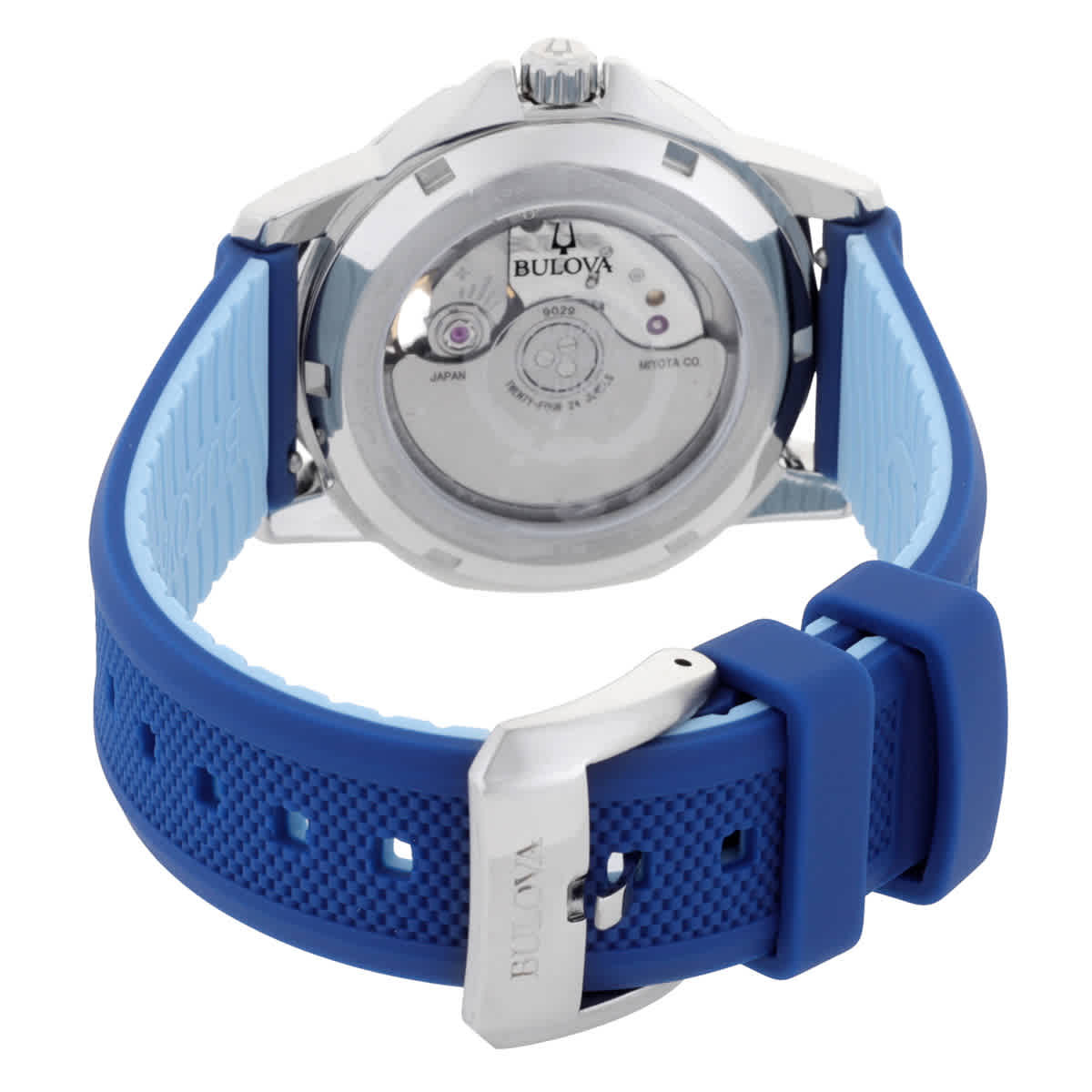 Bulova Marine Star Automatic Silver Dial Ladies Watch 96L324