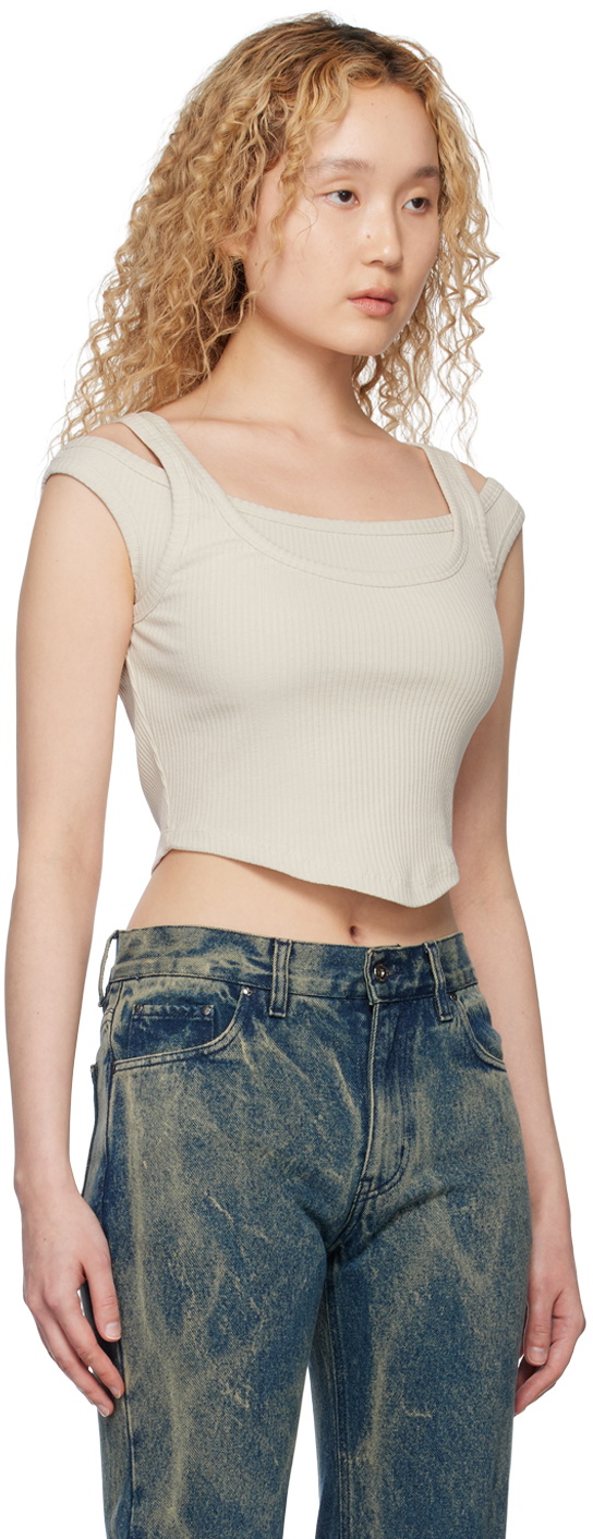 Han Kjobenhavn Beige Layered Tank Top