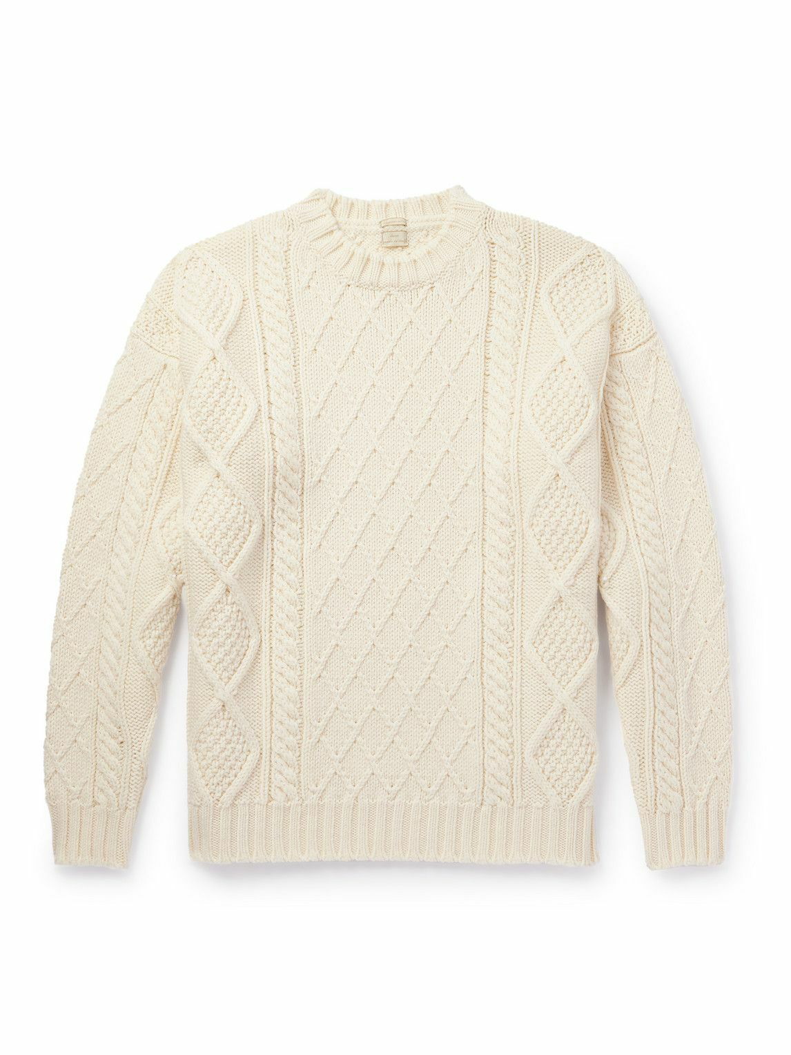 Massimo Alba - James Cable-Knit Wool Sweater - Neutrals Massimo Alba