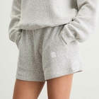 Anine Bing Women's Kam Sweat Shorts in White/Black