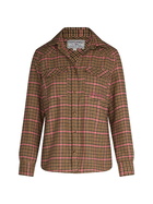 MC2 Saint Barth Woman Overshirt With Pied De Poule Print