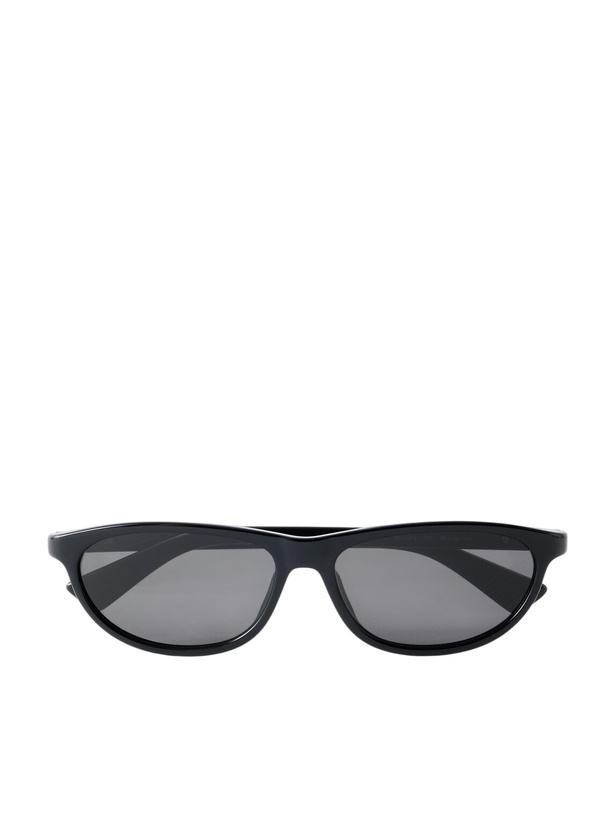 Photo: Bottega Veneta - Slim Ribbon Square-Frame Recycled Acetate Sunglasses - Black