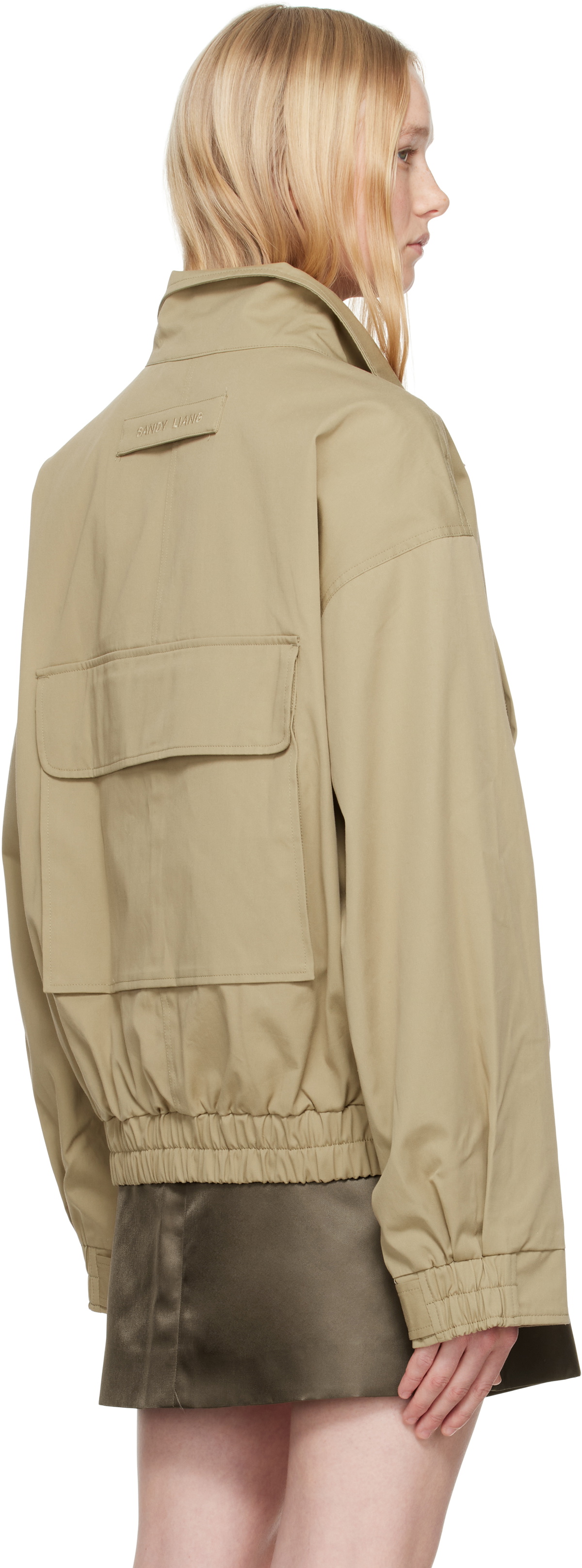 Sandy Liang Beige Papas Jacket