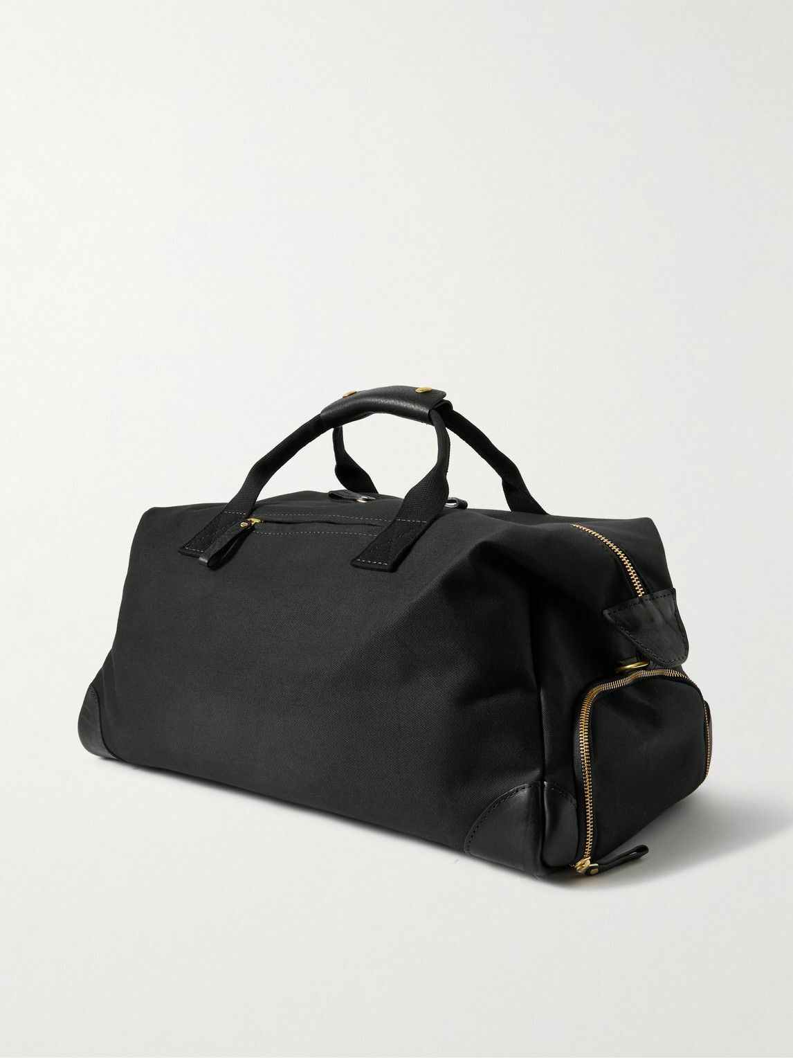 Bennett Winch - Weekender Leather-Trimmed Cotton-Canvas Holdall