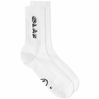 Olaf Hussein Men's United Sock in White