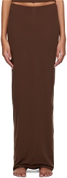 SKIMS Brown Fits Everybody Maxi Skirt