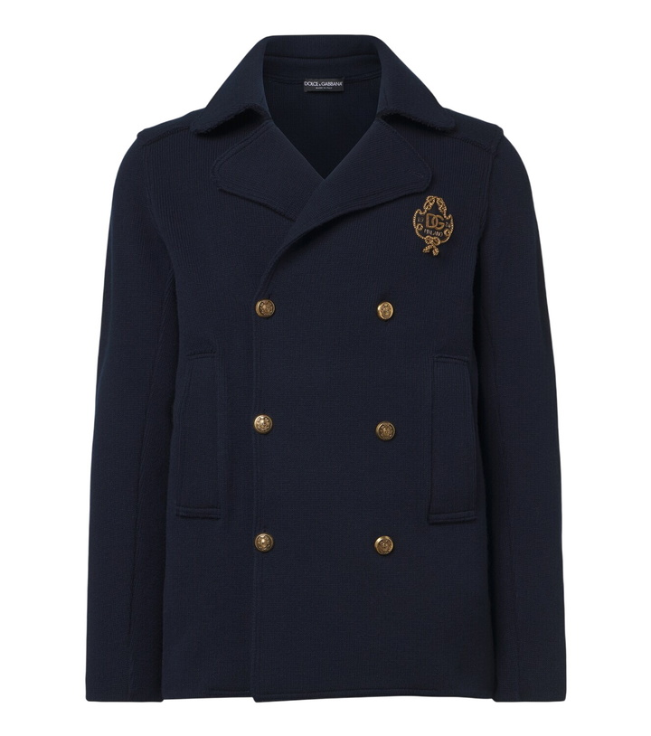 Photo: Dolce&Gabbana DG knitted cotton blazer