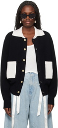 KIMHĒKIM Black & Off-White Bicolor Polo Cardigan