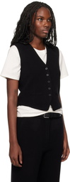 Guest in Residence Black Tailored Vest