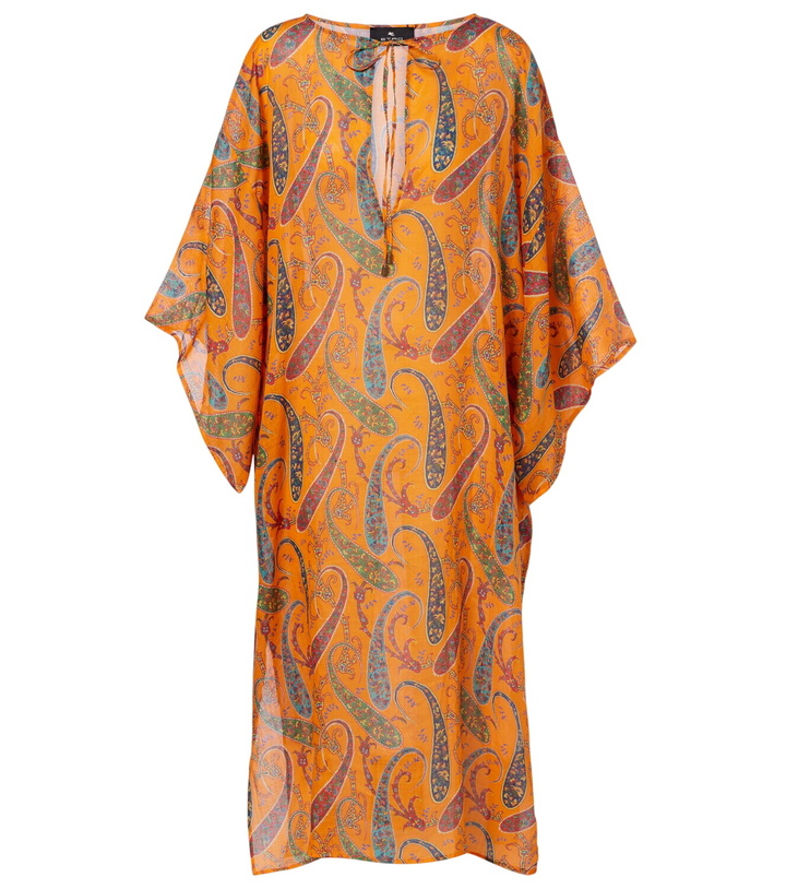 Photo: Etro Paisley ramie kaftan