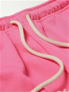 Acne Studios - Frack Straight-Leg Logo-Appliquéd Cotton-Jersey Sweatpants - Pink