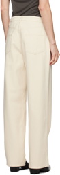 LE17SEPTEMBRE Off-White Basic Straight Jeans
