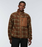 Burberry - Checked fleece jacket