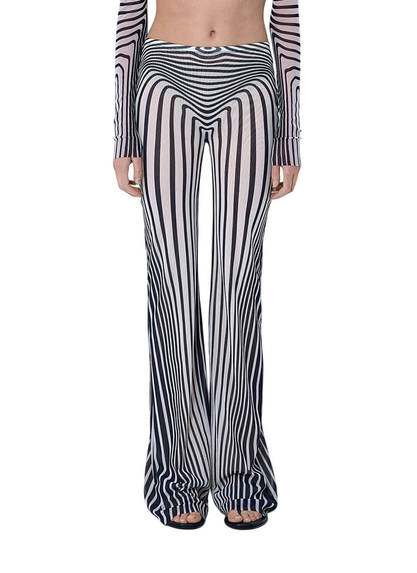 Photo: Jean Paul Gaultier Re-Edition Flare Trousers Morphing Stripes