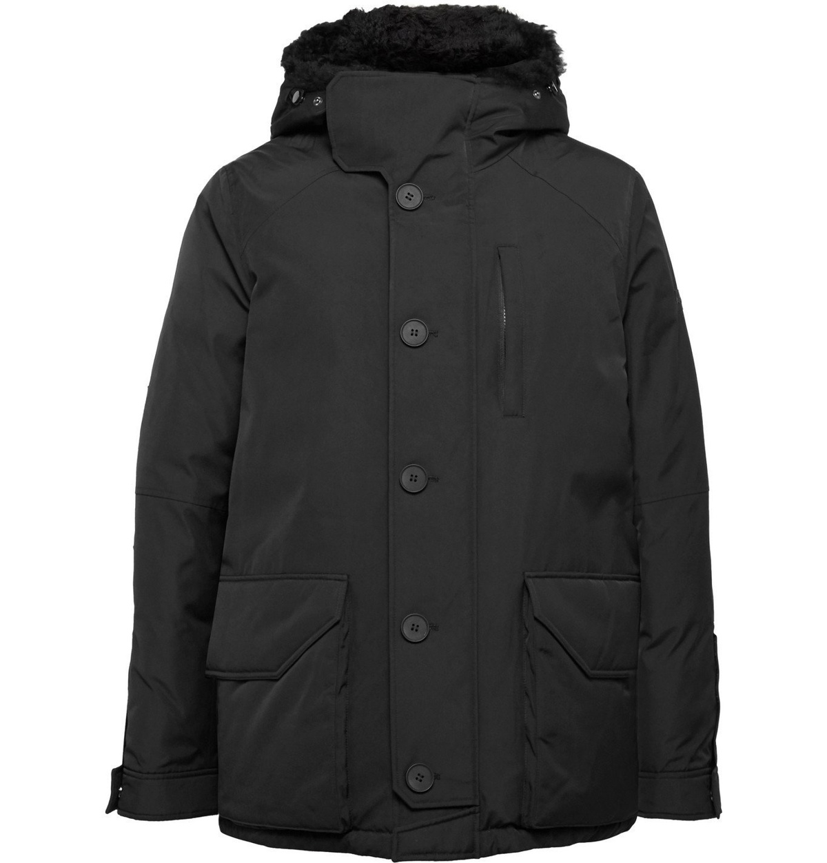 Yves Salomon - Army Shearling-Trimmed Shell Hooded Down Parka - Multi ...