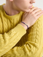 Peyote Bird - Blue Heron Gold-Plated Multi-Stone Bracelet - Blue