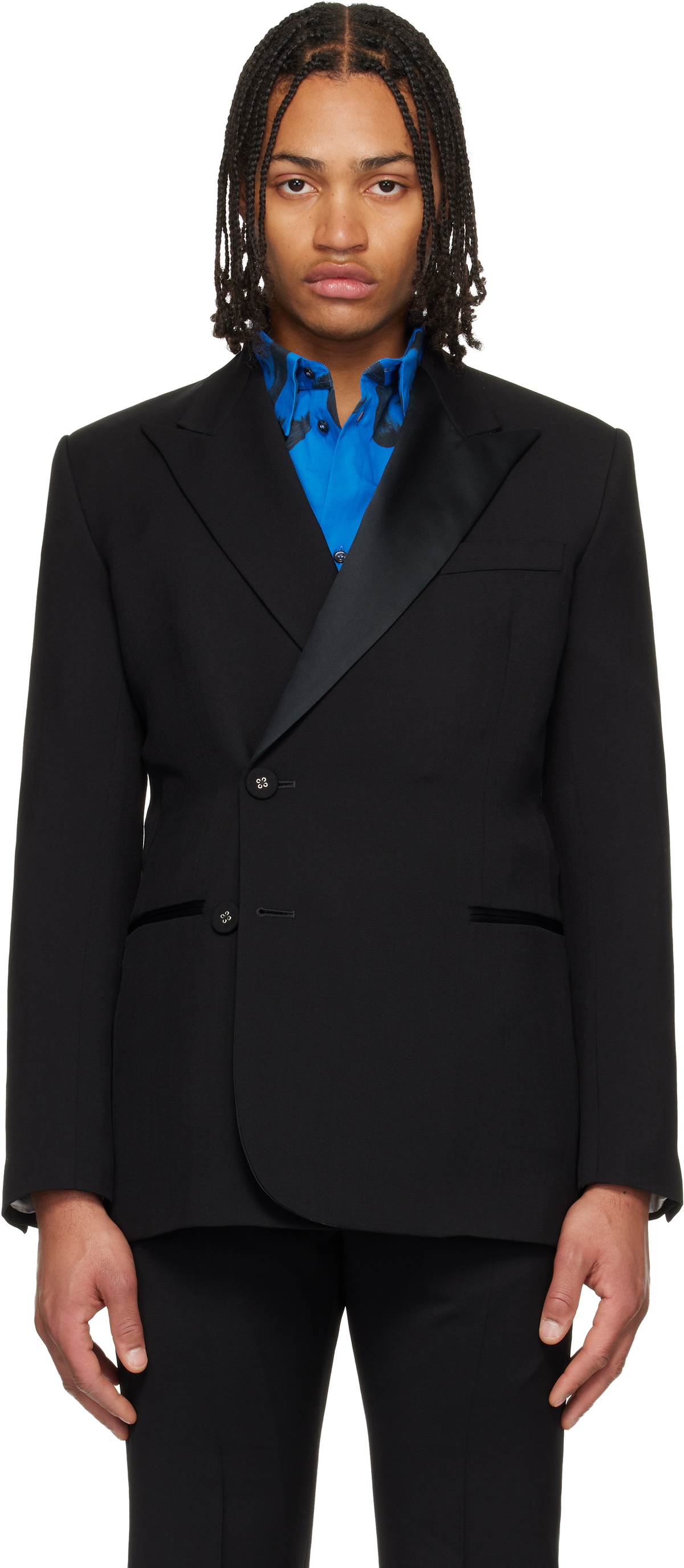 Wales Bonner Black 'The Rise Tuxedo' Blazer