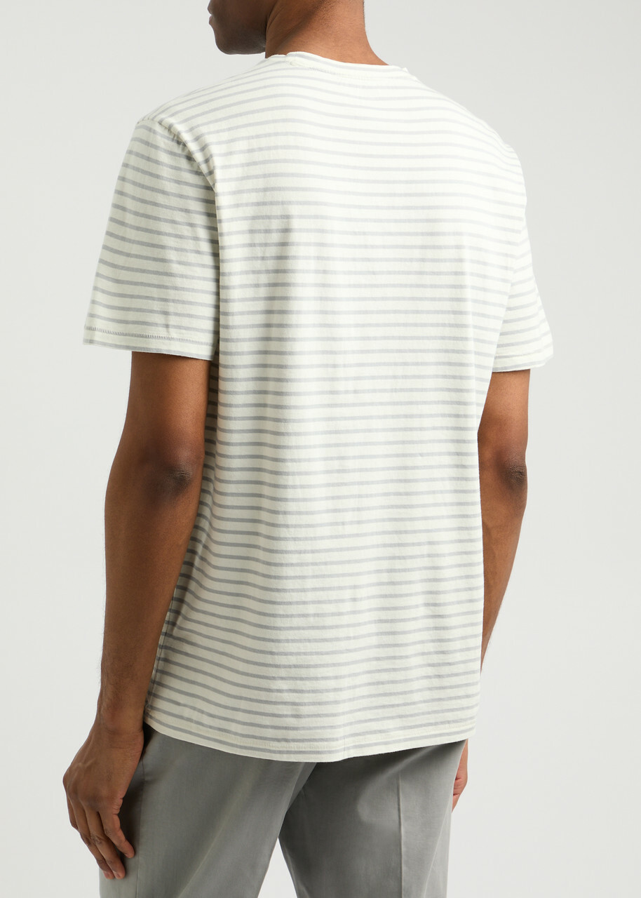 Paige Ramirez Striped Cotton T-shirt White