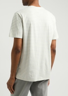 Paige Ramirez Striped Cotton T-shirt White