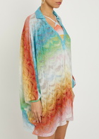 Missoni Patterned Metallic-knit Cover-up Multicoloured