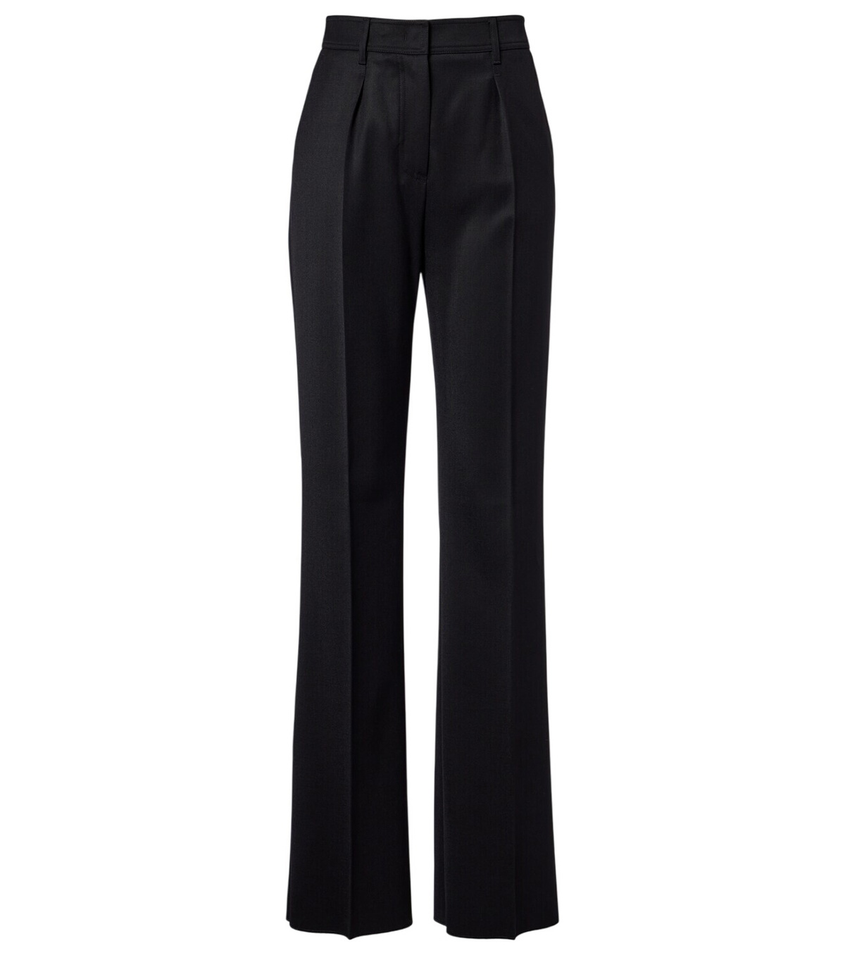 MAX MARA Okra Cotton Blend Satin Straight Pants Max Mara MAX MARA Okra Cotton Blend Satin Straight Pants Max Mara