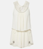 Isabel Marant Nilany beaded silk romper