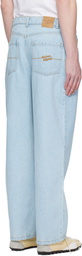 Maison Kitsuné Blue Relaxed Jeans