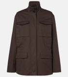 The Row Floriane cotton and cashmere field jacket