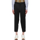 Comme des Garcons Homme Deux Black Shadow Stripe Trousers