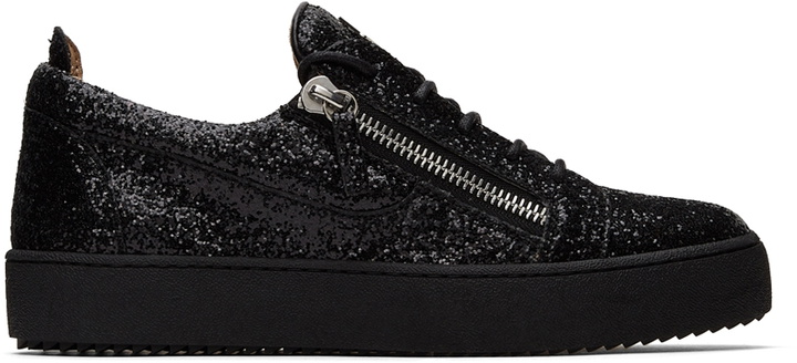 Photo: Giuseppe Zanotti Black Glitter Birel Sneakers