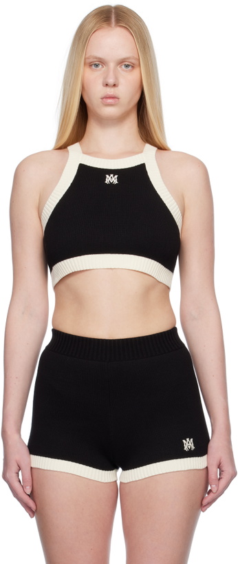 Photo: AMIRI Black & Off-White MA Cropped Tank Top