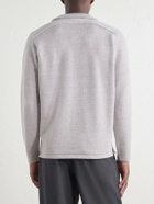 Inis Meáin - Wool and Linen-Blend Polo Shirt - Gray