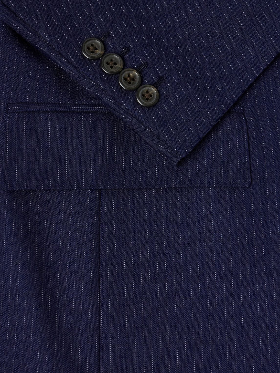 Polo Ralph Lauren - Pinstriped Wool-Blend Blazer - Blue
