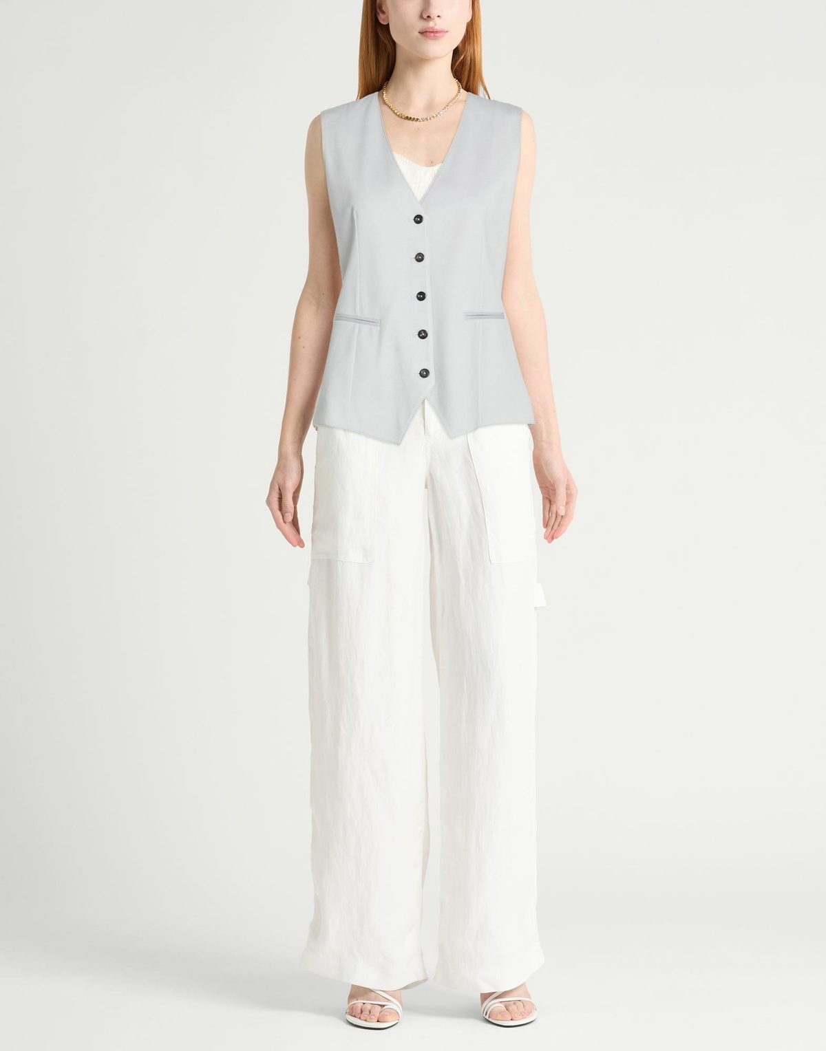 Circolo 1901 Womens Tailored Vest Light in Grey