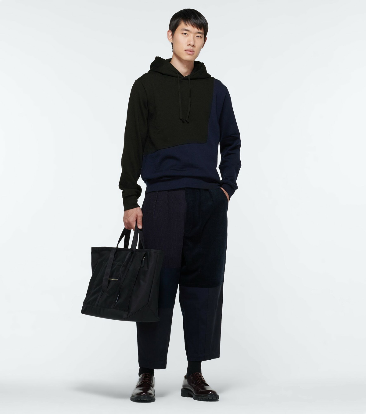 Comme des Garcons Homme Deux - Wool hooded sweatshirt