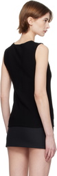 Fax Copy Express Black V-Neck Vest