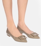 Roger Vivier Gommettine Ball leather ballet flats