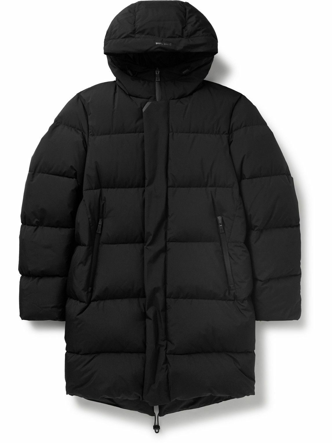 Photo: Herno Laminar - Quilted GORE-TEX® INFINIUM™ WINDSTOPPER® Hooded Down Jacket - Black