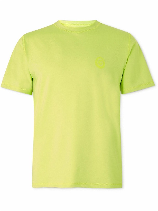 Photo: OSTRYA - Sidecar Logo-Print Cotton-Blend Jersey T-Shirt - Yellow