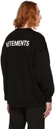 VETEMENTS Black Logo Sweater